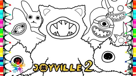 JOYVILLE 2 NEW Coloring Pages / How to Color NEW BOSSES & MONSTERS / NCS Music - YouTube