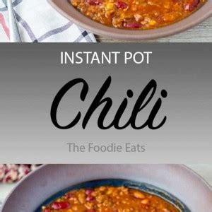 Pressure Cooker Chili - In Just 3 Easy Steps - The Foodie Eats