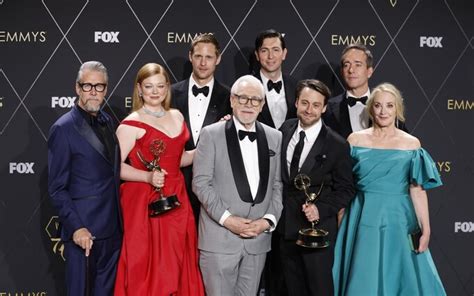 Emmy awards 2024: Elton John clean sweep as Succession is night’s bi