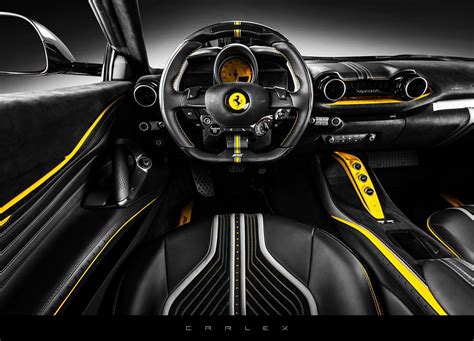 Ferrari 812 Superfast Gains Custom Interior Courtesy of Carlex Design - autoevolution