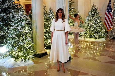 Melania Trump Christmas Decoration 2024 - Snow Christmas 2024