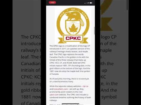 New CPKC Logo its very lazy imo#Canadianpacific #kcs - YouTube