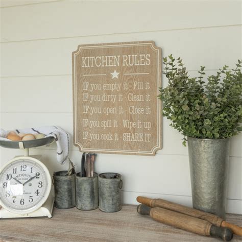 KITCHEN RULES SIGN - Ragon House