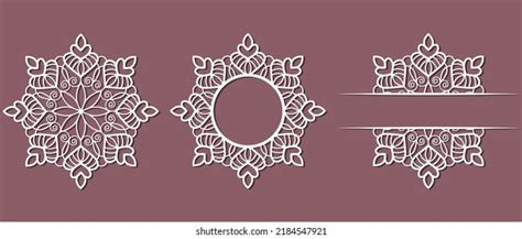 Vector Snowflake Laser Cut Template Cutout Stock Vector (Royalty Free) 2184547915 | Shutterstock