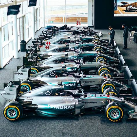 6 of Lewis Hamilton's cars at Mercedes, along with a Formula E car : r ...