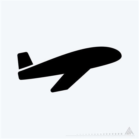 Vector Graphic of - Airplane - Black Style 3610448 Vector Art at Vecteezy