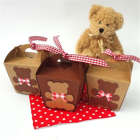 Teddy Bears Picnic Mini gift boxes. Take-out by MyPaperPlanet