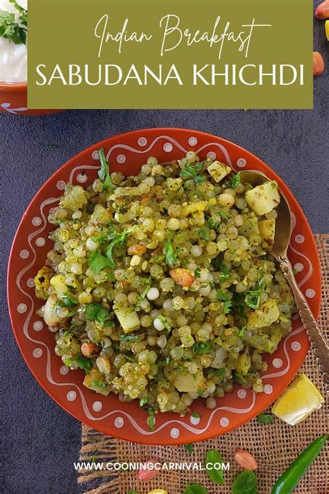 Sabudana Khichdi In Green Paste (vegan+gluten-free) - Cooking Carnival