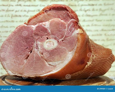 Raw Meat, Ham On Carving Board, Pork Stock Image - Image: 299581