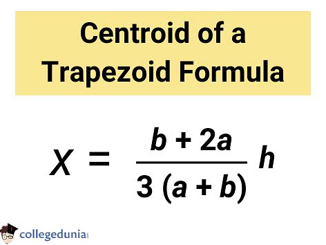 Centroid of a Trapezoid Formula: Definition & Solved Examples