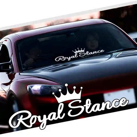 Noizzy Royal Stance Decal Car Sticker Crown JDM Vinyl Reflective Auto ...