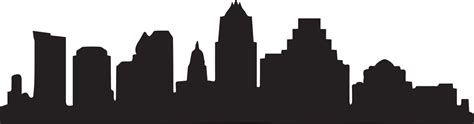 Skyline Silhouette - austin tx skyline outline png download - 1200*316 - Free Transparent ...