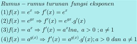 Belajar Matematika Online: Turunan fungsi eksponensial