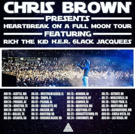 Chris Brown Heartbreak on a Full Moon Tour Begins - TUC