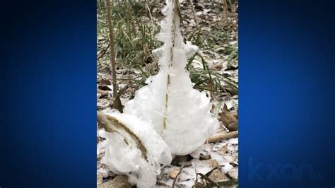 Strange ice formation found in Central Texas during winter storm | KXAN Austin