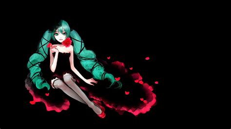 Download Hatsune Miku Colorful Heart Blue Hair Twintails Gothic Fantasy Anime Vocaloid HD Wallpaper