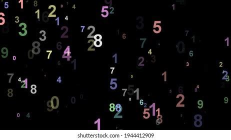 Panoramic Black Background Colorful Numbers Wallpaper Stock Illustration 1944412909 | Shutterstock