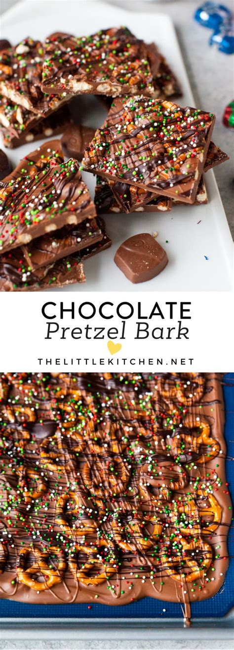 Chocolate Pretzel Bark - The Little Kitchen