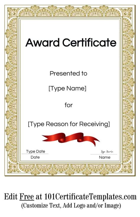 Free Printable Certificate Templates | Customize Online