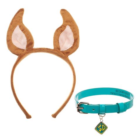 Scooby-Doo Cosplay Accessories Set: Headband Ears & Scooby Doo Collar ...