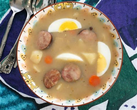 Polish-style Sour Soup with Sausage and Root Vegetables | Coconut & Lime