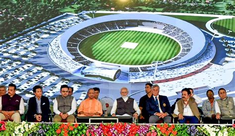 PM Modi lays foundation stone for Varanasi international cricket ...