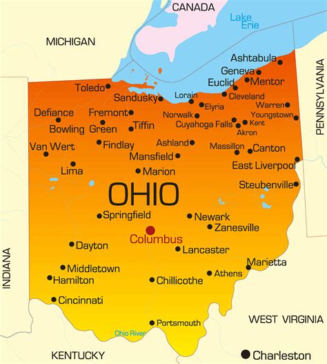 Ohio Map - Guide of the World