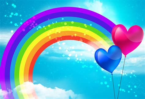 Rainbow Wallpaper Baloons #7176 Wallpaper | WallDiskPaper