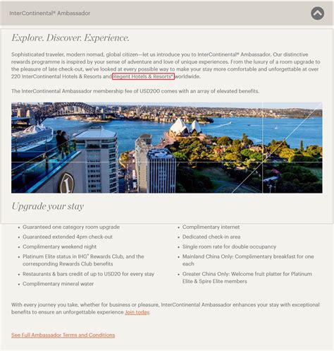 IHG InterContinental Ambassador Benefits Now Extended To Regent Hotels ...