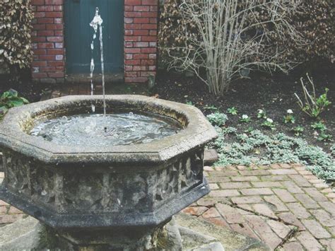 Premium Photo | Old fountain in garden