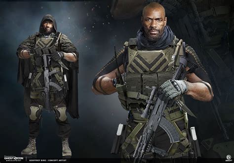 ArtStation - Ghost Recon Breakpoint - VIP characters, Geoffrey Bire | Ghost soldiers, Military ...