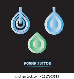 Power Button Symbol Icon Set Stock Vector (Royalty Free) 2217603513 ...