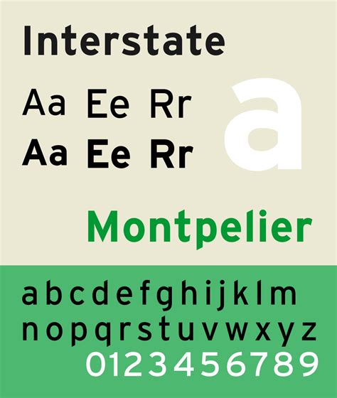 Interstate Font Free This Popular Typeface Family Belongs To A Sans. - Printable Templates Free