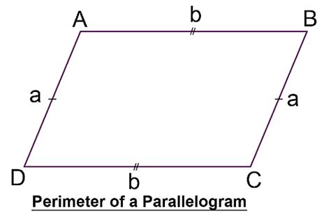 Perimeter of a Parallelogram: Properties, Formula & Examples