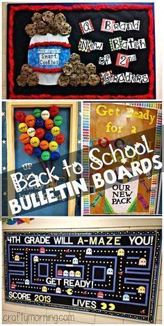 back to school bulletin boards with pictures and words