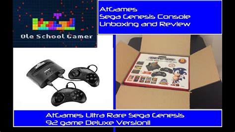 AtGames (Ultra Rare!!) Sega Genesis Console Deluxe Unboxing and Review - YouTube