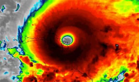 Hurricane Dorian satellite image: The monster 50-mile eye of 115mph storm revealed | World ...