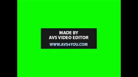 Bigger AVS Watermark Green Screen 1 Minute (Free To Use!) - YouTube