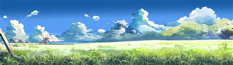 Anime Scenery Dual Screen Wallpaper 3840x1080 ID43355