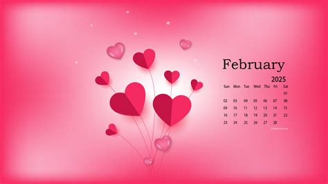 February 2025 Desktop Wallpaper Calendar - CalendarLabs