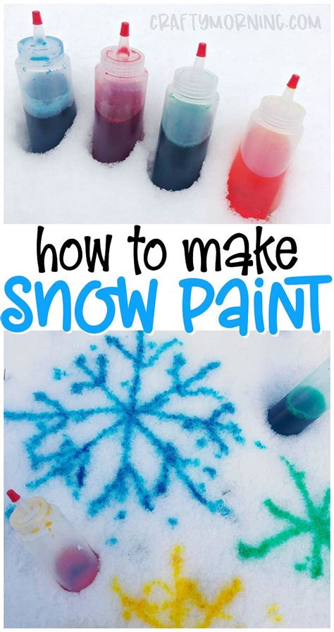 How to make snow paint – Artofit