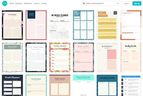 Best Schedule Template Collection