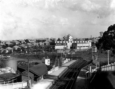 Bowen Hills Railway Station at Bowen Hills,Brisbane,Queensland in 1934 ...