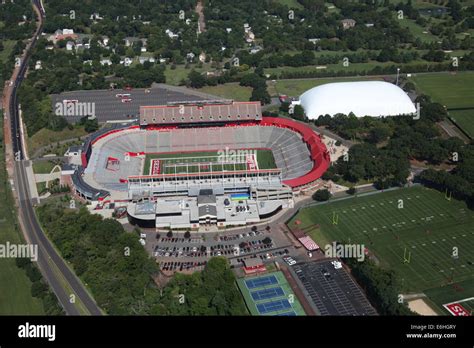 Aerial view of Rutgers University Stadium, New Brunswick, New Jersey ...