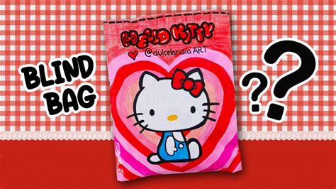 Blind Bag paper 💖 Hello Kitty 🎀 ASMR / satisfying opening blind bag / Sanrio theme - YouTube