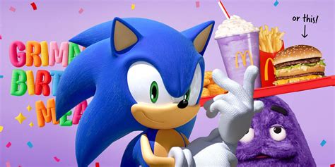 Sonic The Hedgehog Gets In On Morbid Grimace Birthday Shake Meme