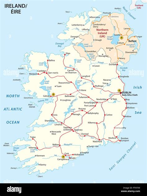 Ireland map hi-res stock photography and images - Alamy