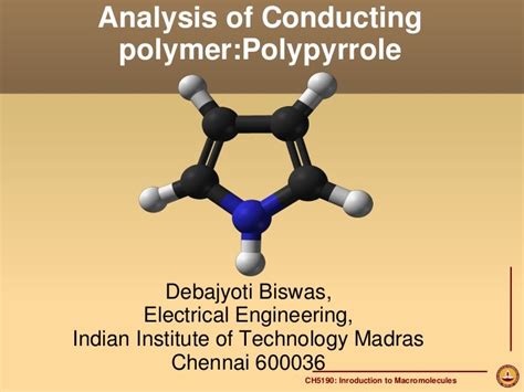 Analysis of Conducting Polymer:Polypyrrole::Part 1