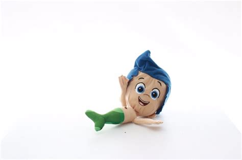 Bubble Guppies mermaid purple hair fish ocean plush stuffed animal 12"