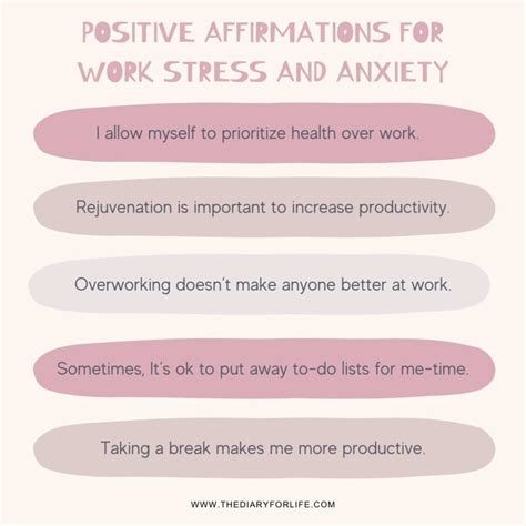 Positive Affirmations For Anxiety Affirmations For Stress And Anxiety